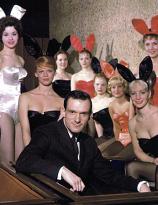 Hugh Hefner and Playboy bunnies, 1960