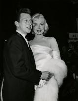 Donald OConnor and Marilyn Monroe photographed by Sterling Smith at the premiere of, Call Me Madam (1953)