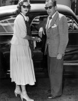 Humphrey Bogart, with Lauren Bacall in real life