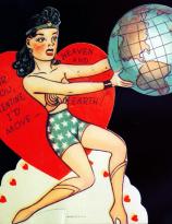 Wonder Woman Valentine circa 1940s