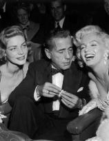 Lauren Bacall, Humphrey Bogart and Marilyn Monroe