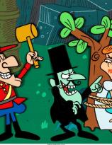 Dudley Do-Right, Snidely Whiplash, and Nell