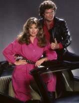 Rebecca Holden and David Hasselhoff in Knight Rider (1982)