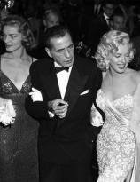 Humphrey Bogart, with Lauren Bacall and Marilyn Monroe
