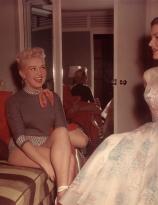 Marilyn Monroe, Betty Grable, and Lauren Bacall on the set of How to Marry a Millionaire (20th Century-Fox, 1953)