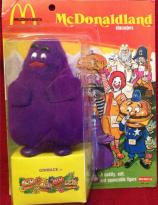 REMCO 1976 McDonaldland GRIMACE Plush Action Figure