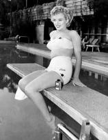 Marilyn Monroe at the Hollywood Roosevelt Hotel in 1951