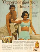 Coppertone ad featuring Mary Ann Mobley