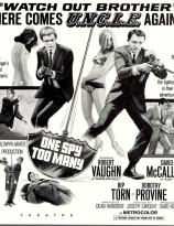 Man from UNCLE newspaper ad for One Spy Too Many