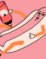 One Happy Hot Dog
