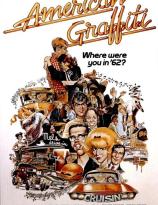 American Graffiti movie poster, drawn by Mort Drucker (1973)