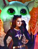Julie Newmar an the Cat Phone