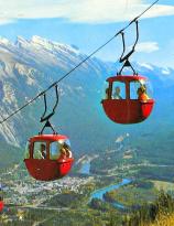 Getting a lift holiday postcard