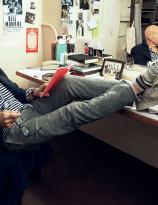Patrick Stewart in his ready room