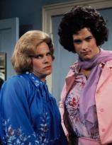Tom Hanks and Peter Scolari in Bosom Buddies (1980-82)