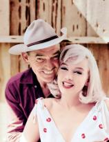 Marilyn Monroe and Clark Gable photographed by Elliot Erwitt on the set of The Misfits, 1960