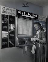 1961 The Cities Service new Directomat, located on the New Jersey Turnpike, gives travelers directions at the push of a button.