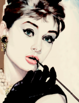 Italian film poster by Enzo Nistri for Breakfast at Tiffanys (1961)