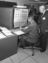 The IBM System 360 Model 40 computer in 1966