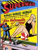 I think Superman has better things to do than putting up billboards (must be a slow crime day)