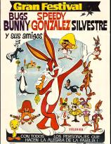 1970s Brazilian one-sheet movie poster from Gran Looney Tunes Film Festival