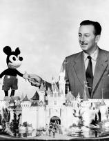 A giant Mickey Mouse attacks the Magic Kingdom (Godzilla style)