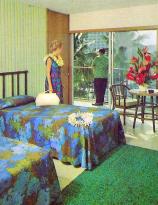 Nice view from the room - Retro Vacation Postcard