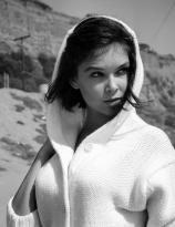 Yvonne Craig in a hoodie