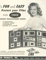 Vintage photo album ad featuring a young Marilyn Monroe