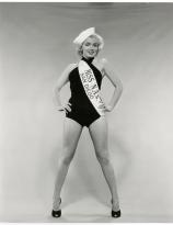 Marilyn Monroe as Miss N.A.S. (Naval Air Station) San Diego. Photo by Bruno Bernard, 1952