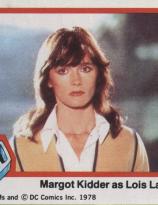 1978 DC Comics Superman card -  Margot Kidder as Lois Lane