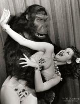A dramatization of Donald Trump meeting a woman