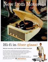 Motorola Calypso (Model 3H24) Portable Phonograph, 1957