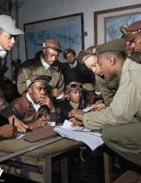 Tuskegee airmen at Ramitelli, Italy, March 1945
