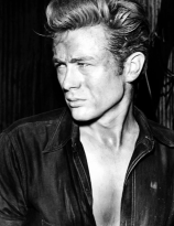 James Dean on the set of Giant 1956