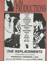 The Replacements - 1985 Commodore Ballroom, Vancouver, BC, Canada