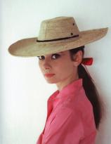 Audrey Hepburn wears a hat (by Fred Baby)