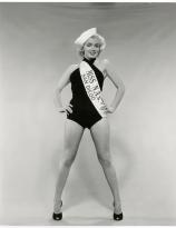 Marilyn Monroe as Miss N.A.S. (Naval Air Station) San Diego. Photo by Bruno Bernard, 1952