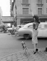 New York street corner, 1956