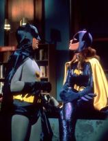 Batman and Batgirl discussing, you know, Bat Stuff