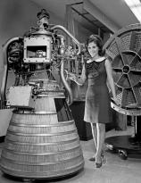Miss NASA 1968 - Is she standing next to a Dalek