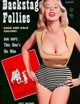 Betty Brosmer on the cover of Backstage Follies