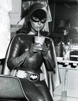 Batgirl has a soda