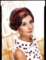 Audrey Hepburn circa 1958 (colorized)