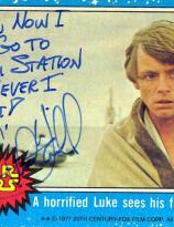 Mark Hamill autographed Star Wars card 26
