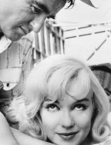 Marilyn Monroe and Montgomery Clift on the set of The Misfits, 1960