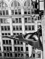 Youths remove the Swastika Flag from the German Consulate in San Francisco, 1941
