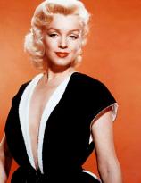 Marilyn Monroe - Orange background is the new black dress