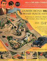 James Bond Road Race set from Sears (1964)