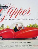 Allard Clipper, 1953. A British 3-wheeled, 5-seat micro-car designed by  David Gottlieb which was the first car to be manufactured from plastic